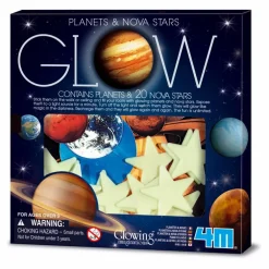 Pack autocollants phosphorescents - Planètes et étoiles