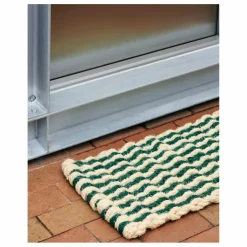 Paillasson Coco Stripe Wave | Vert foncé