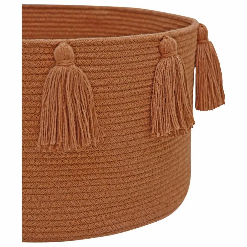 Panier de rangement à pompons | Marron clair