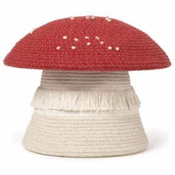 Panier de rangement Champignon | Rouge