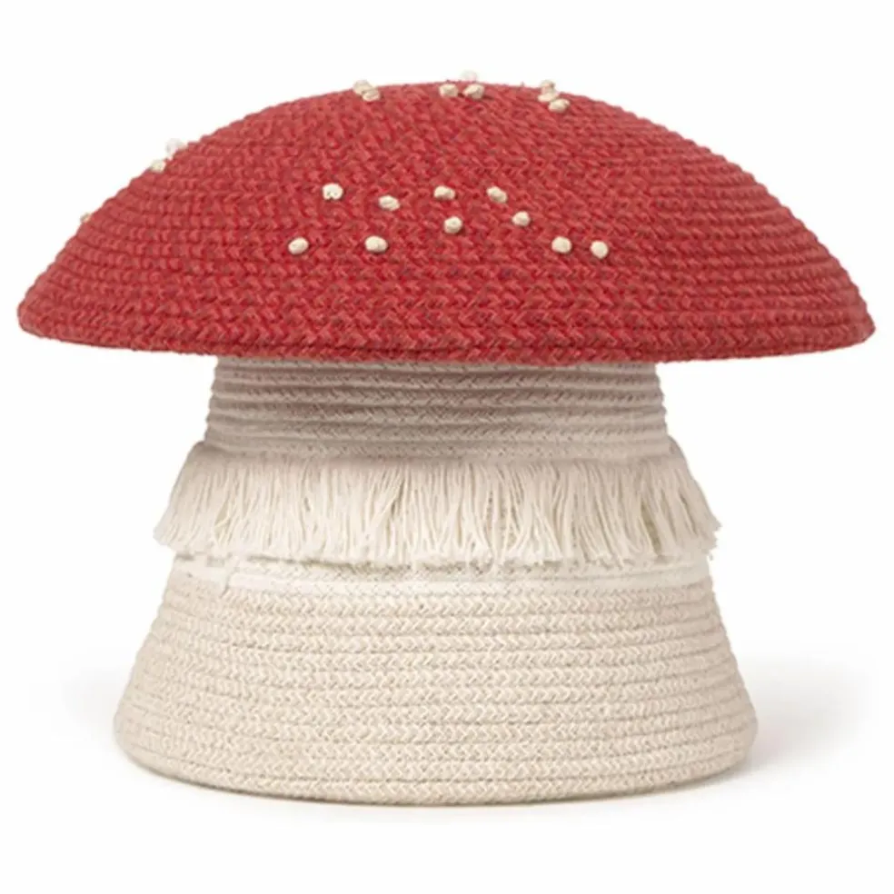 Panier de rangement Champignon | Rouge