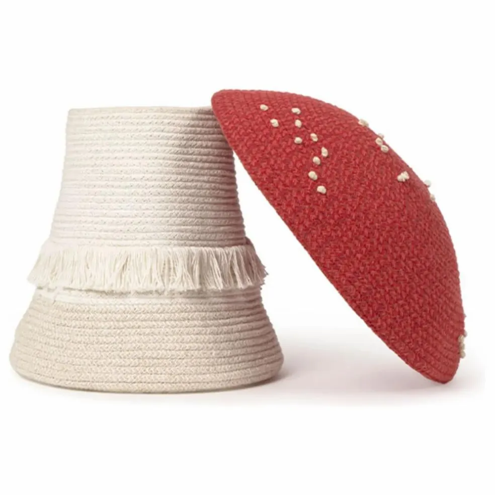 Panier de rangement Champignon | Rouge