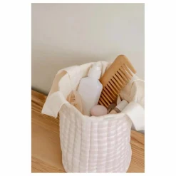 Panier de rangement Rosewater en coton bio | Rose pâle