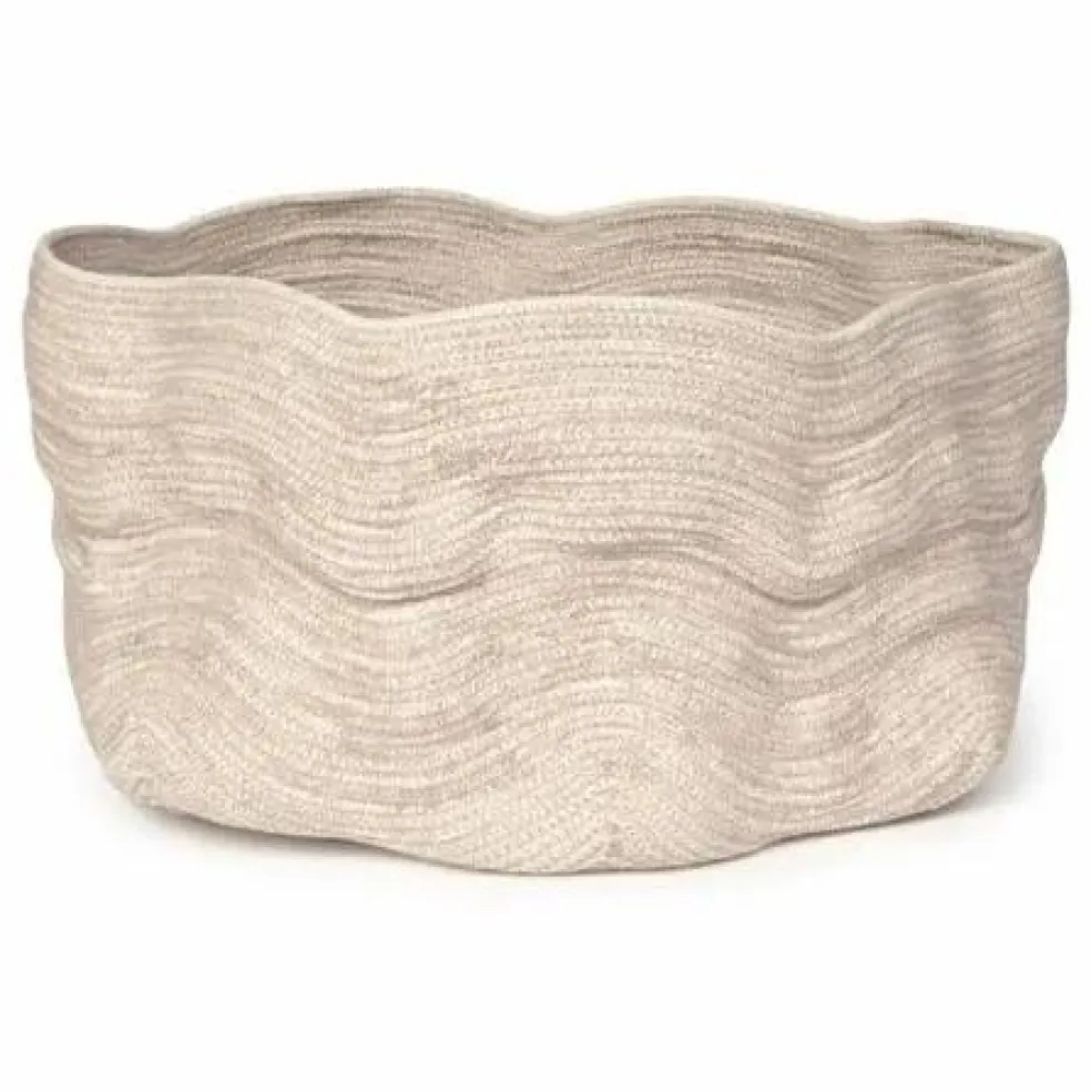 Panier de rangement Stonewashed | Ecru