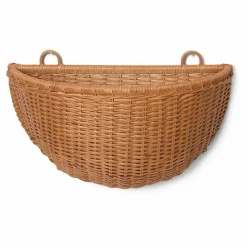 Panier mural en rotin - set de 2