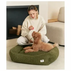 Panier pour chien en bouclette Snozy | Vert