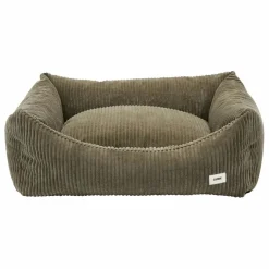 Panier pour chien en velours côtelé Snozy | Vert