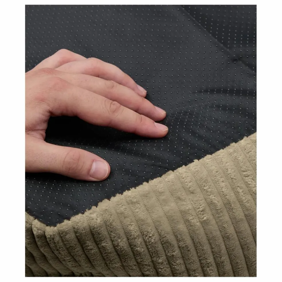 Panier pour chien en velours côtelé Snozy | Vert