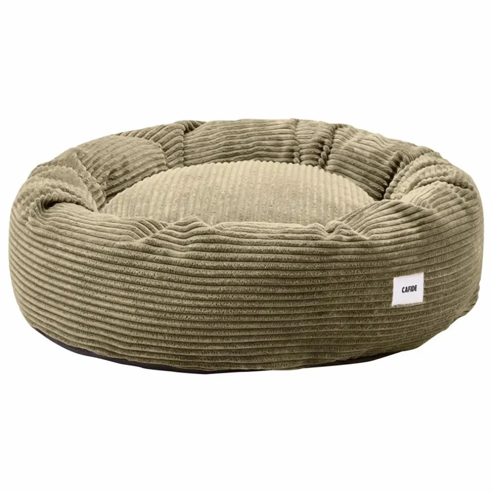Panier pour chien en velours côtelé Nuba | Vert