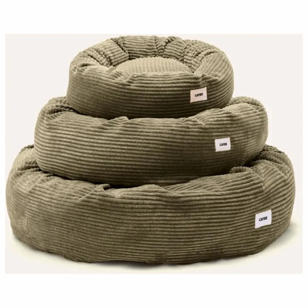 Panier pour chien en velours côtelé Nuba | Vert