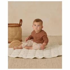 Pantalon à Carreaux Gaze de Coton Bio | Marron