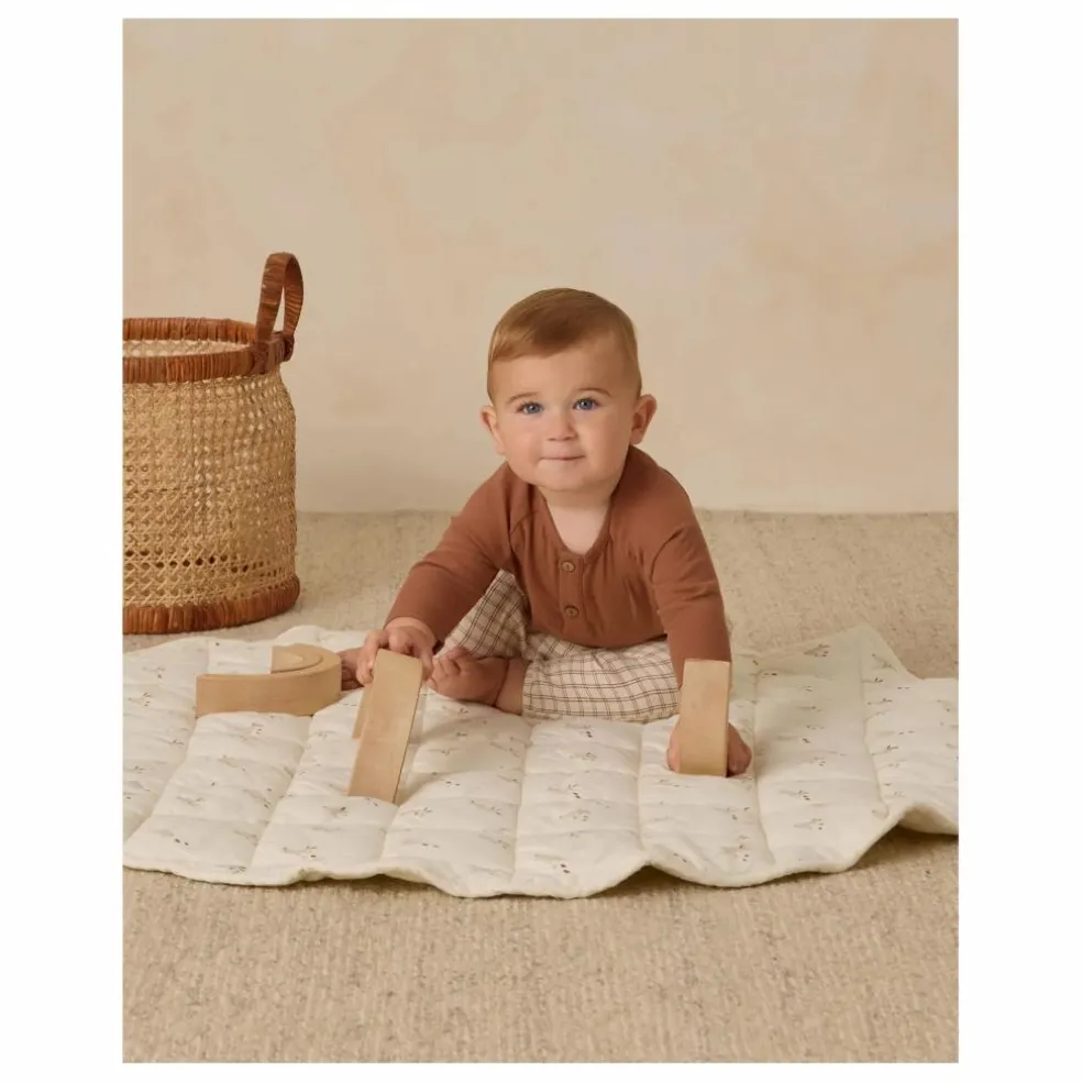Pantalon à Carreaux Gaze de Coton Bio | Marron