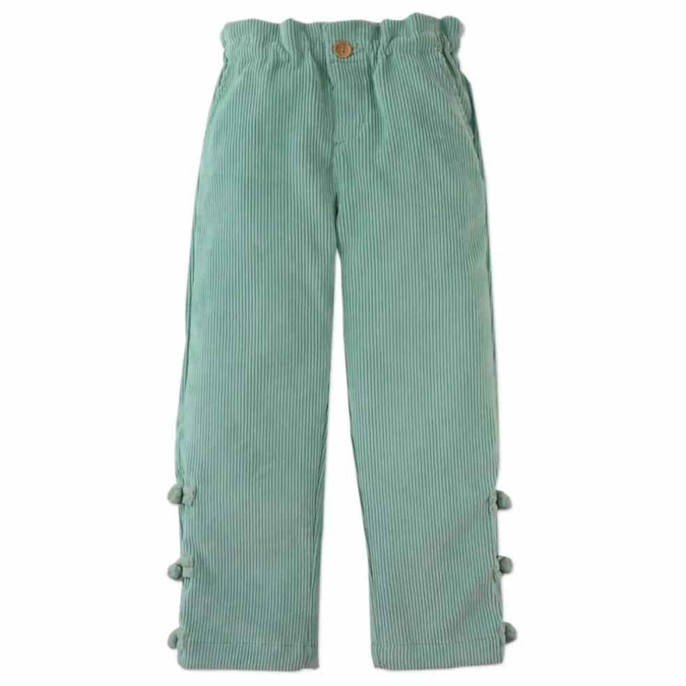 Pantalon Arielle Volants | Vert d'eau