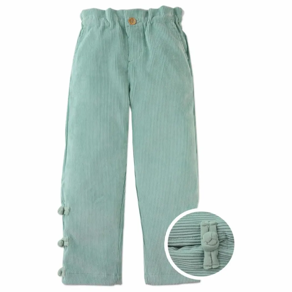 Pantalon Arielle Volants | Vert d'eau
