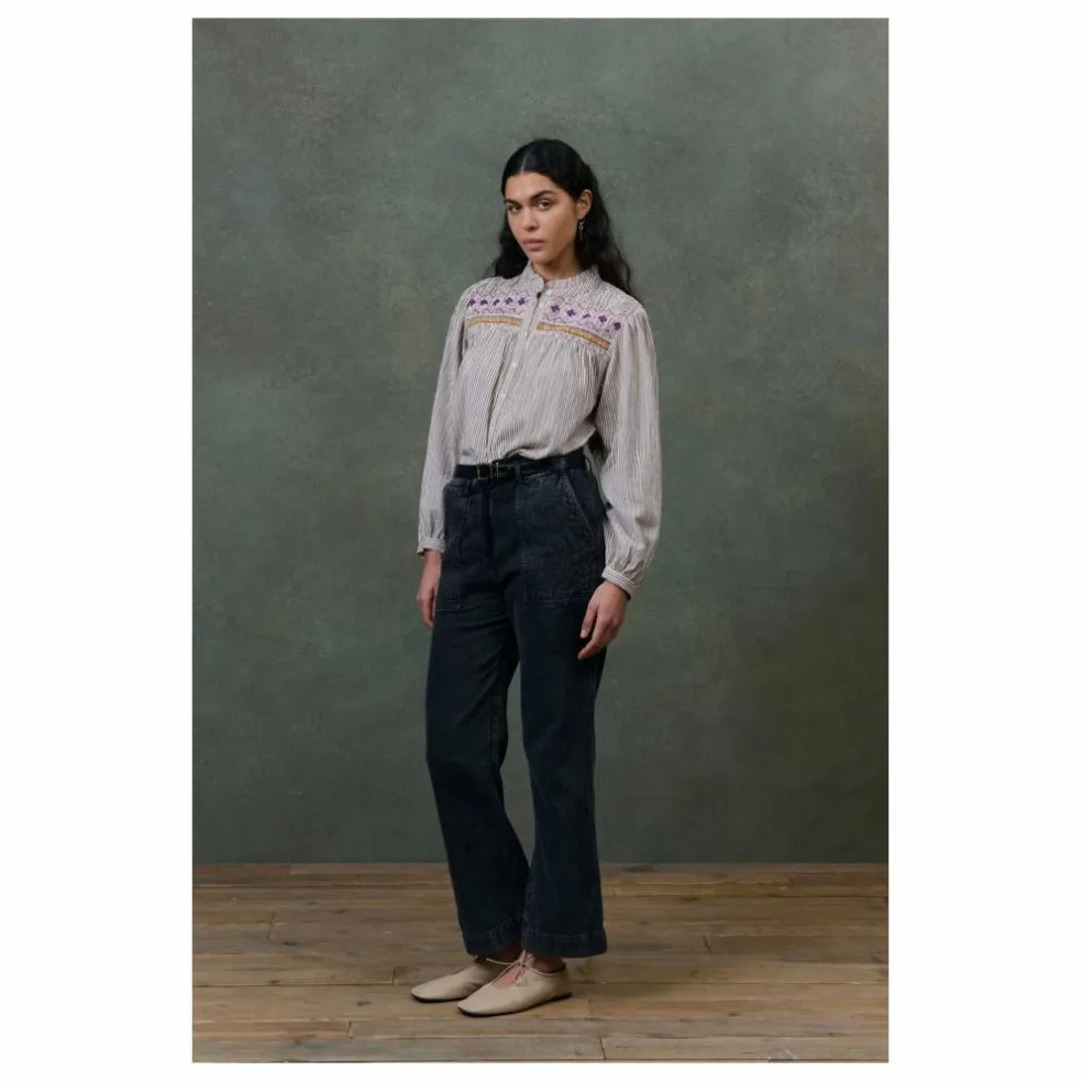 Pantalon Arlovie Coton Bio - Collection Femme | Charbon