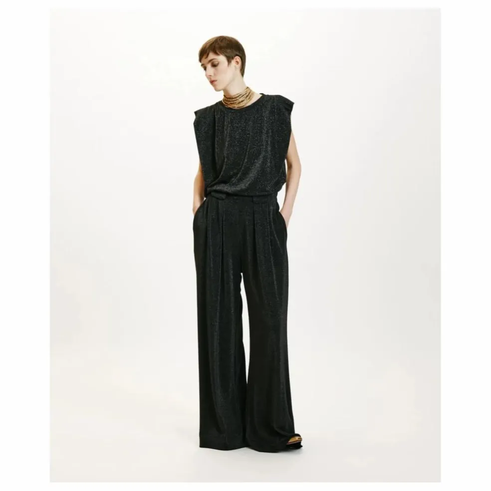 Pantalon Aspen Métallisé | Gris argent