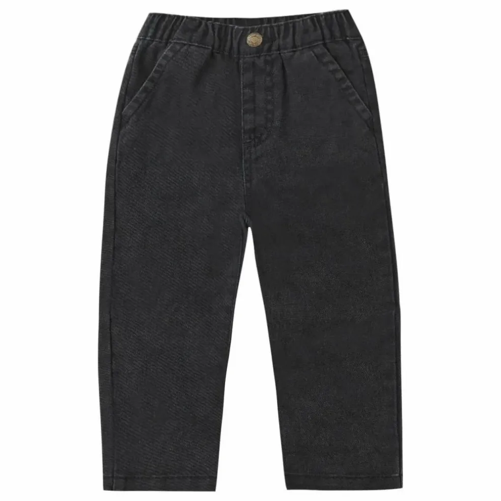 Pantalon Baggy | Denim noir