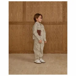 Pantalon Baggy Rayures | Ecru