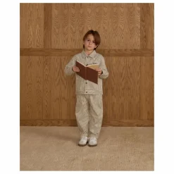 Pantalon Baggy Rayures | Ecru