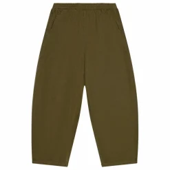 Pantalon Balloon Brodé Gianna Twill | Vert kaki