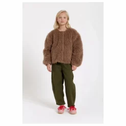 Pantalon Balloon Brodé Gianna Twill | Vert kaki