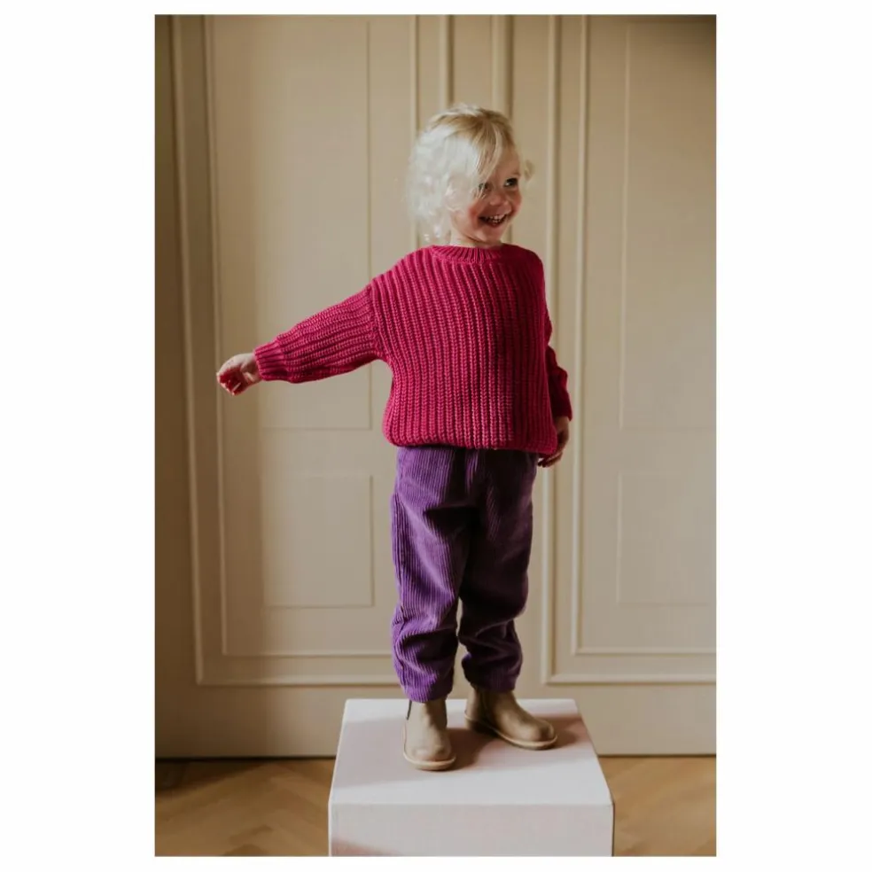 Pantalon Beau Velours Côtelé Bio | Violet