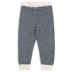 Pantalon Berle Rayé Laine | Bleu