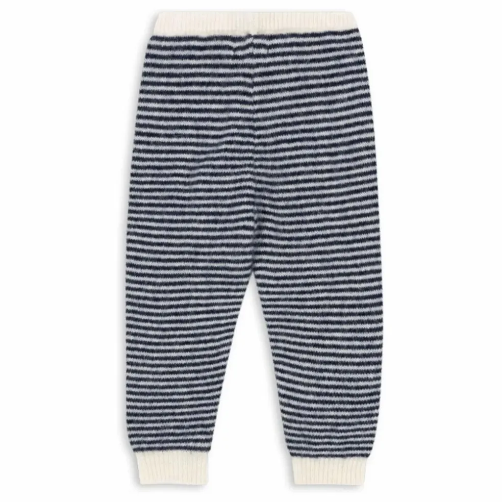 Pantalon Berle Rayé Laine | Bleu