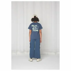 Pantalon Cargo Large | Indigo