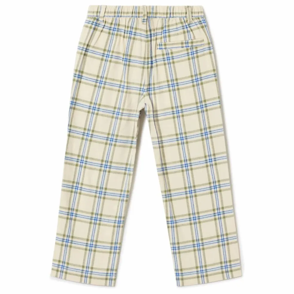 Pantalon Carreaux | Ecru