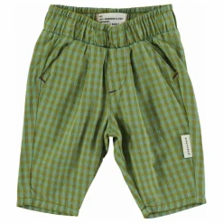 Pantalon Carreaux Coton Bio | Vert