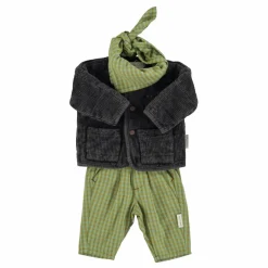 Pantalon Carreaux Coton Bio | Vert