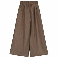 Pantalon Carreaux Laine | Marron