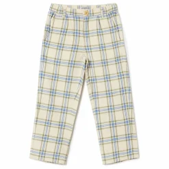 Pantalon Carreaux Mini | Ecru
