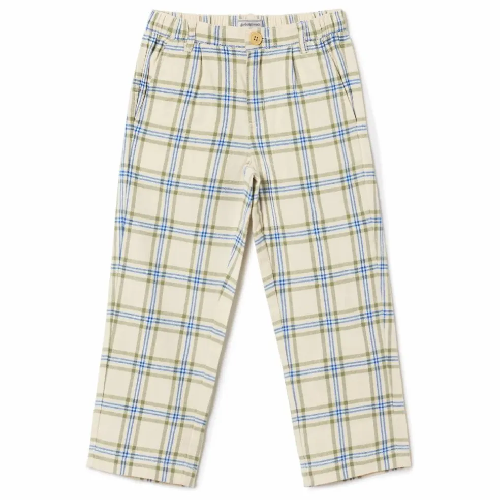 Pantalon Carreaux Mini | Ecru
