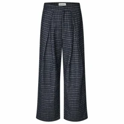 Pantalon Carreaux Zola | Bleu foncé