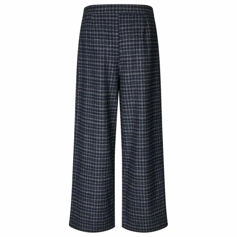 Pantalon Carreaux Zola | Bleu foncé