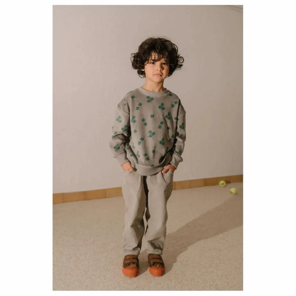 Pantalon Carrot Velours Côtelé Coton Bio | Gris