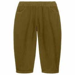 Pantalon Carrot Velours Côtelé Coton Bio | Vert kaki