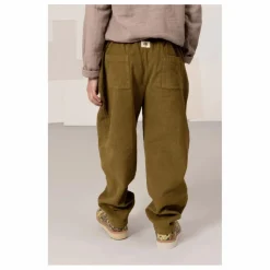 Pantalon Carrot Velours Côtelé Coton Bio | Vert kaki