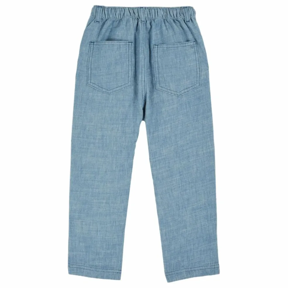 Pantalon Chambray | Bleu