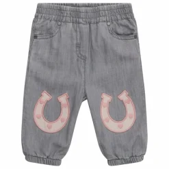 Pantalon Chambray Fer à Cheval Bébé | Gris