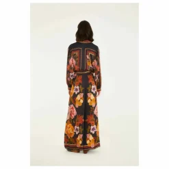 Pantalon Chenille Flowers | Noir