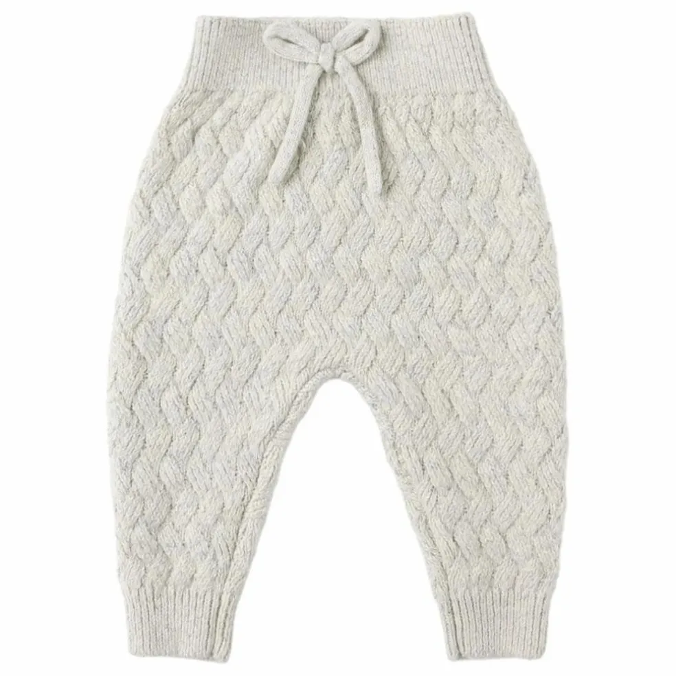 Pantalon Chiné Maille Fibres Recyclées | Bleu pâle