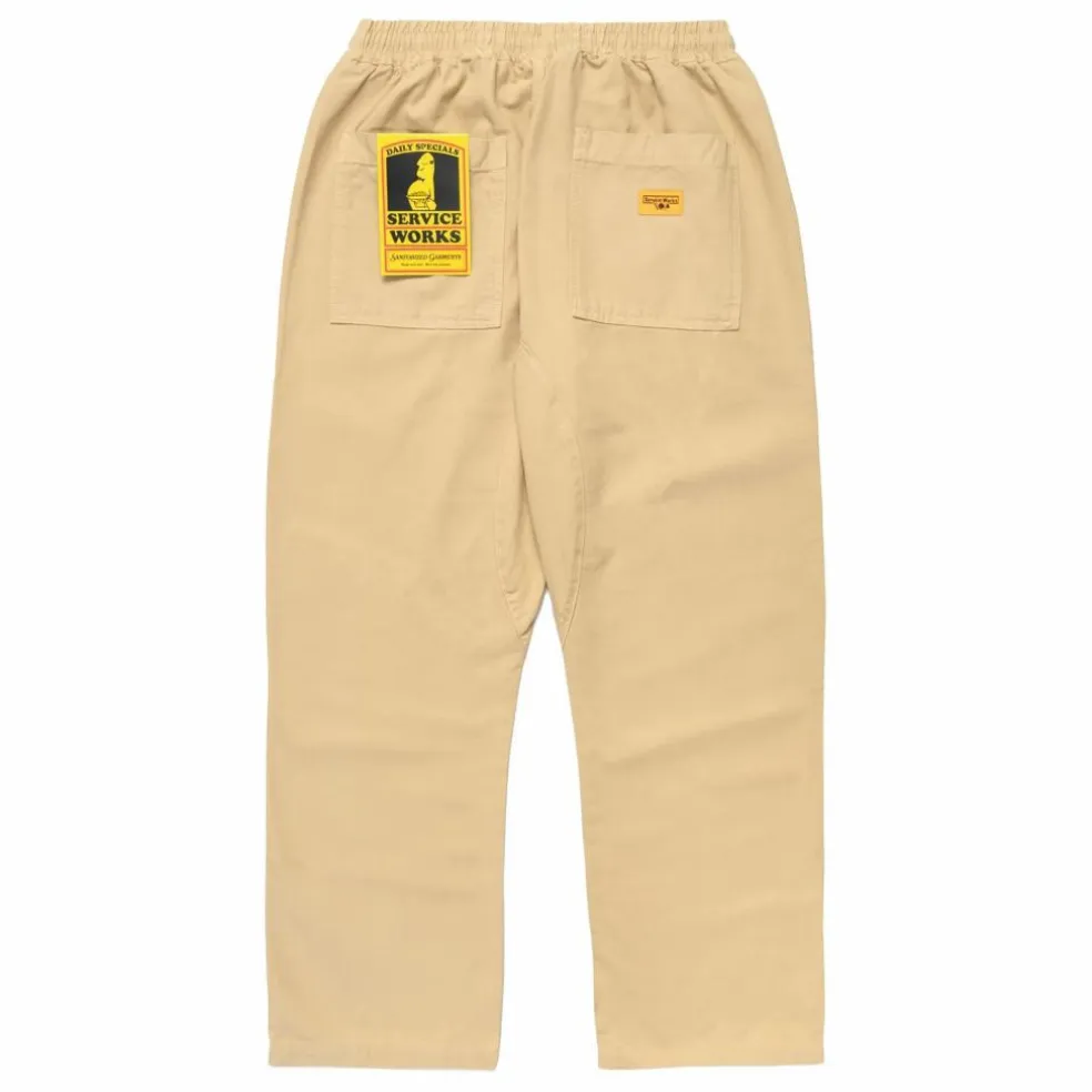 Pantalon Classic Canvas Chef Coton Bio | Beige