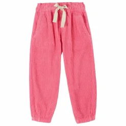 Pantalon Cordon Velours Côtelé | Rose bonbon