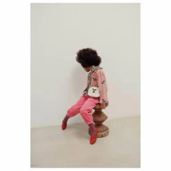 Pantalon Cordon Velours Côtelé | Rose bonbon
