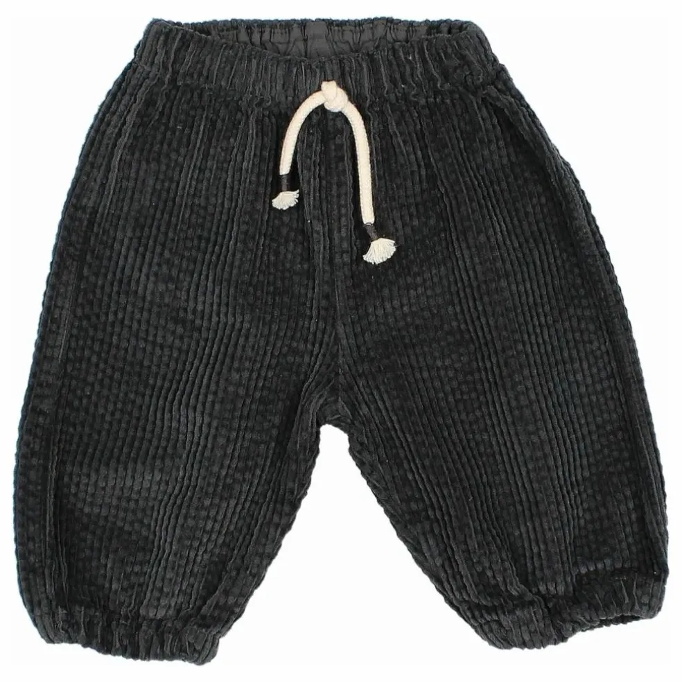 Pantalon Cordon Velours Côtelé | Gris anthracite