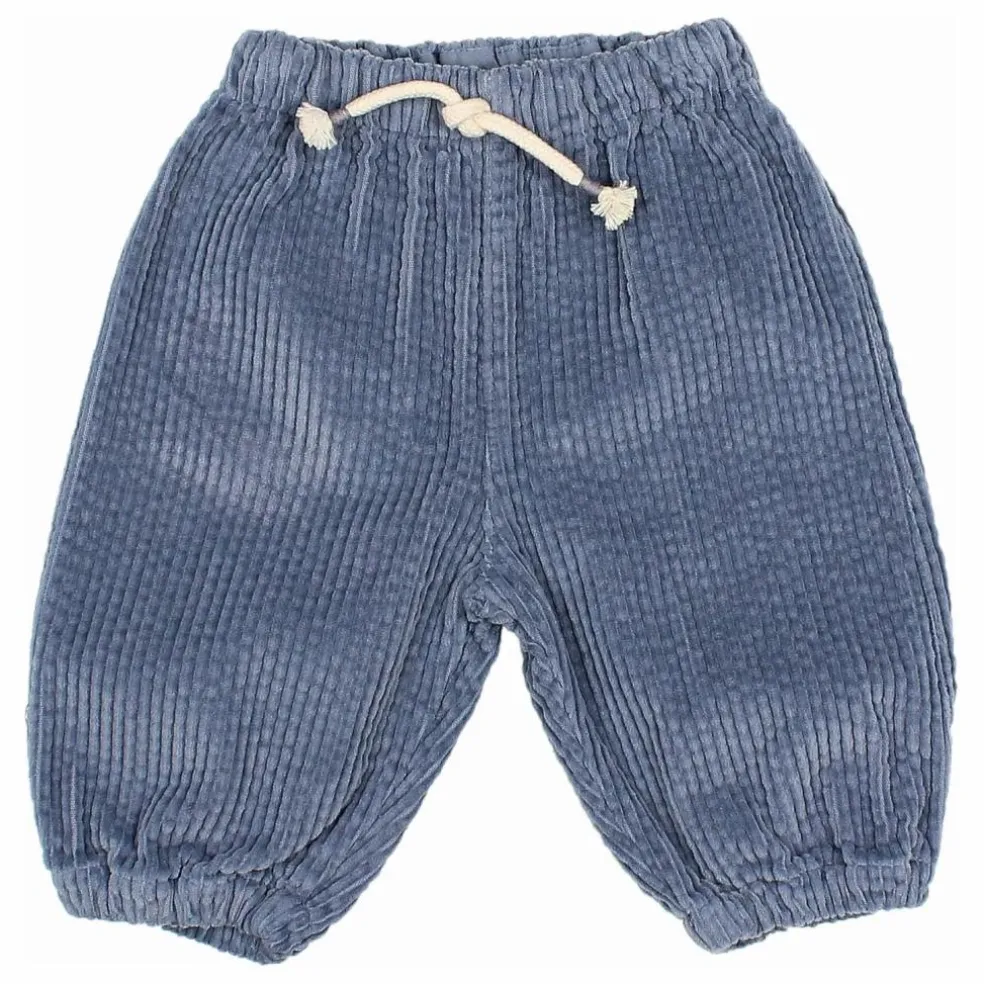 Pantalon Cordon Velours Côtelé | Bleu gris