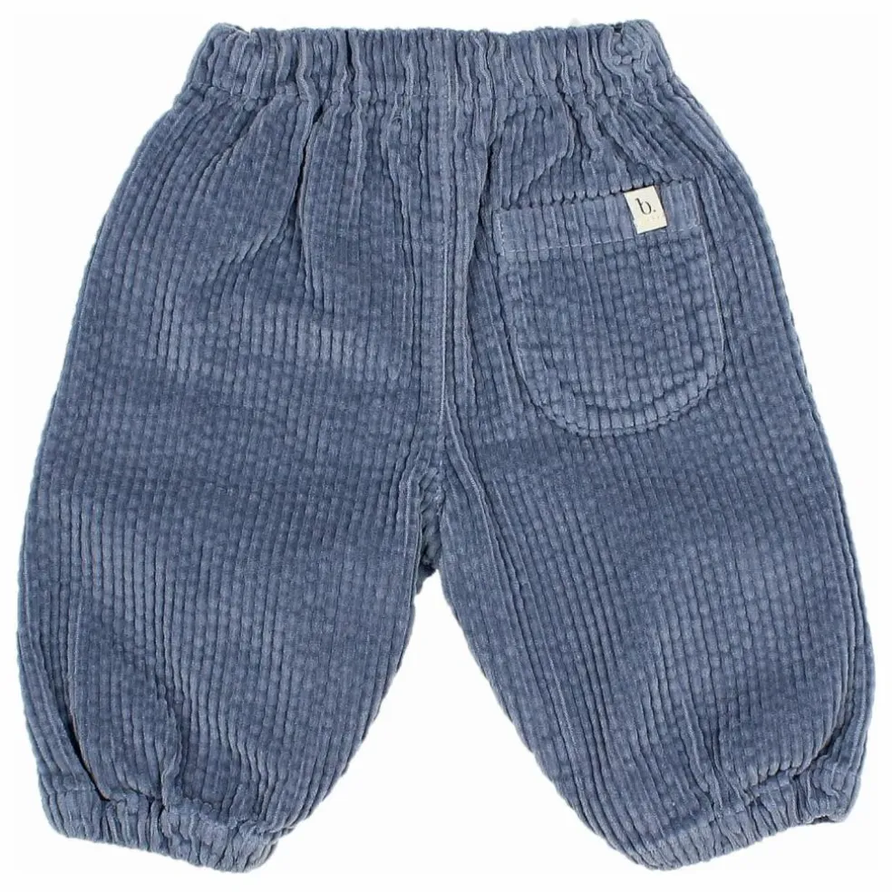 Pantalon Cordon Velours Côtelé | Bleu gris